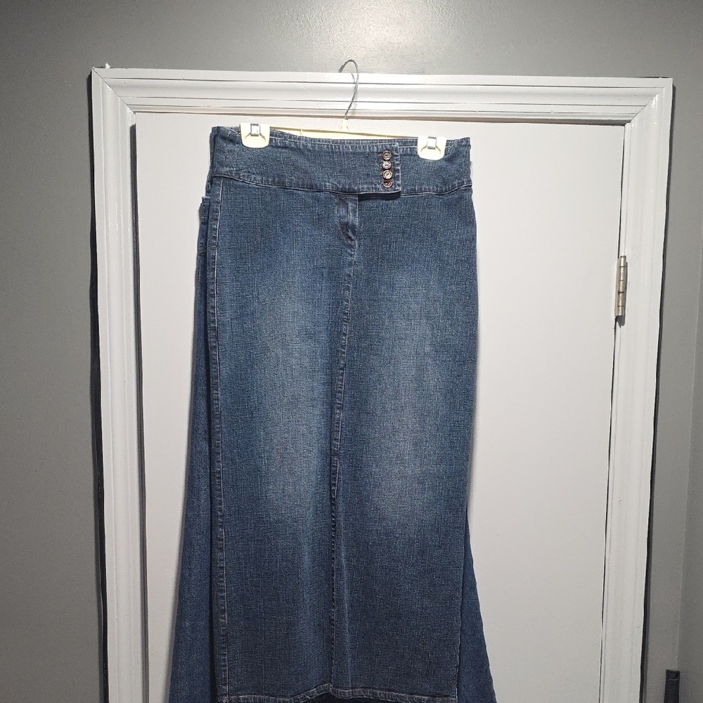 L.A. Blues Women's Blue Denim Skirt